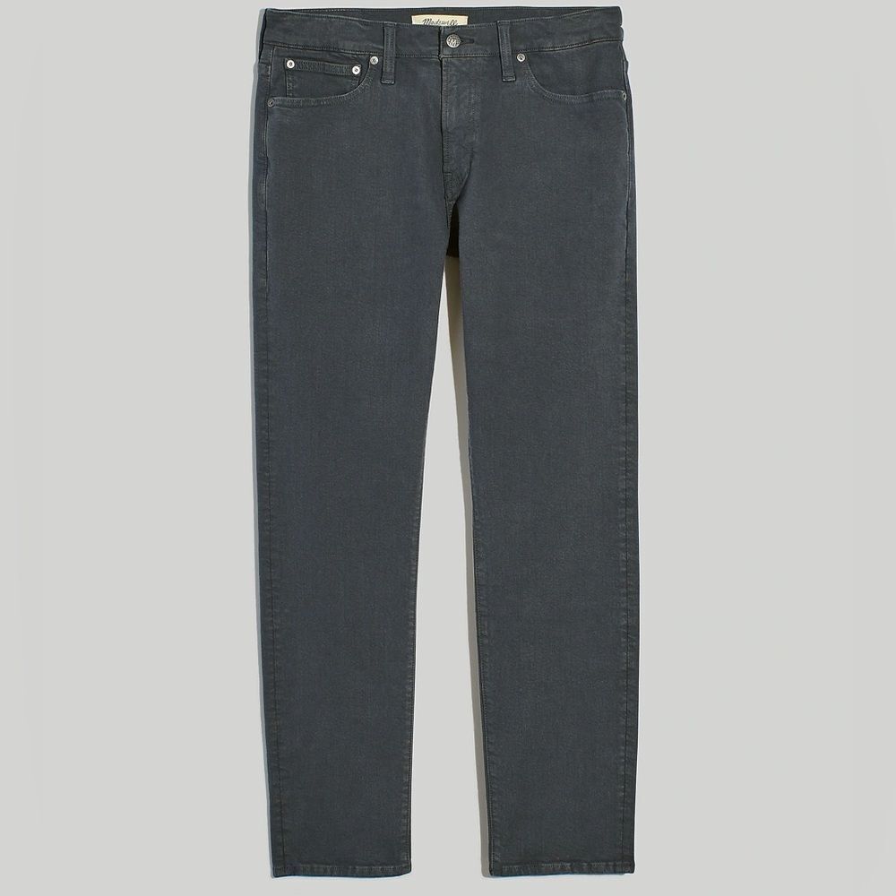 *Flaw Pen Mark* Madewell NWT Garment-Dyed Slim Jeans Size 32x34 in Thunder Cloud